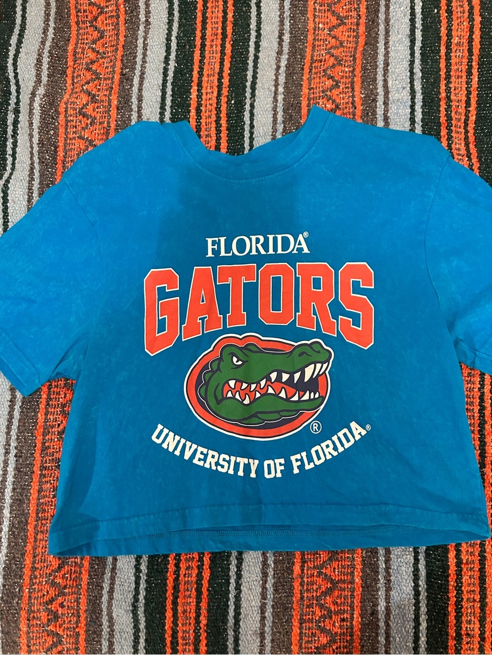 Florida Gators Blue Crop Tee with Logo